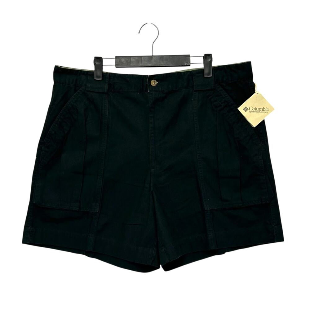 Columbia Grand Canary Short NWT Men's Sz 40 Black Pleats Chino Casual Chic